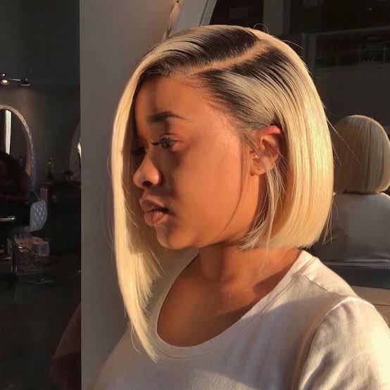 Sharp Dark Brown Asymmetrical Bob Sharp Dark Brown Asymmetrical Bob