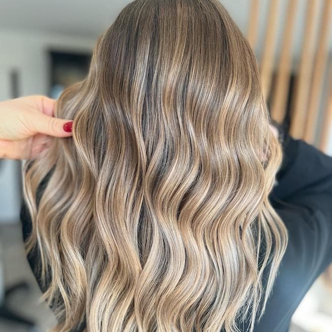 Mid-Back Neutral Blonde Balayage — Balayage Hair