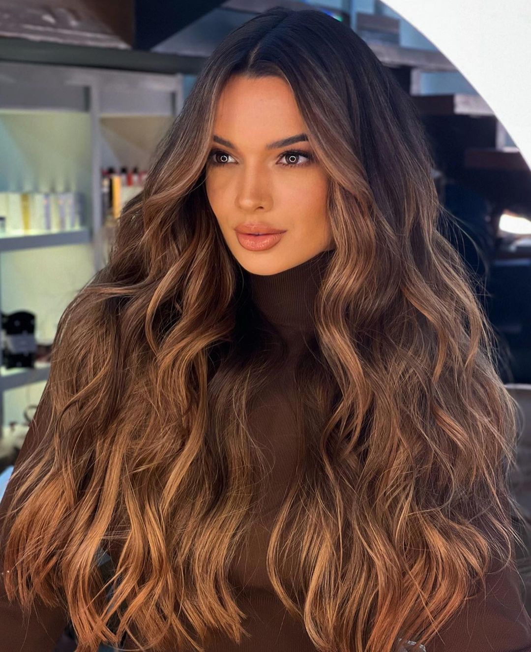Medium Brown Base With Bronde Balayage — Balayage Hair