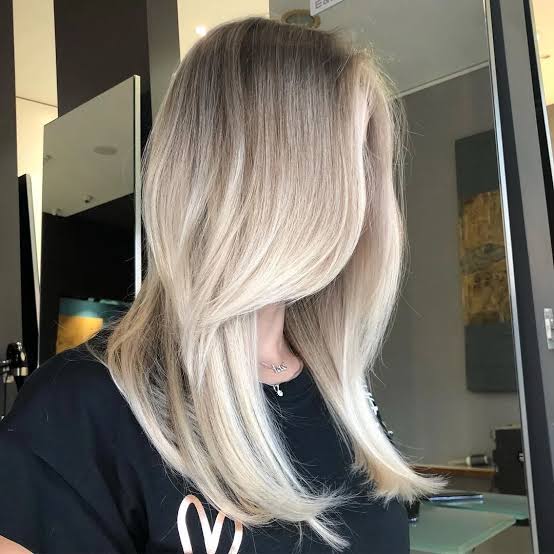 Shoulder Length Ash Blonde With AirTouch Balayage — Balayage Hair