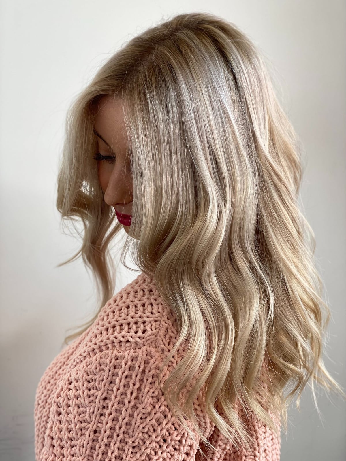 Collarbone Ash Blonde Balayage Blowout — Balayage Hair Blonde