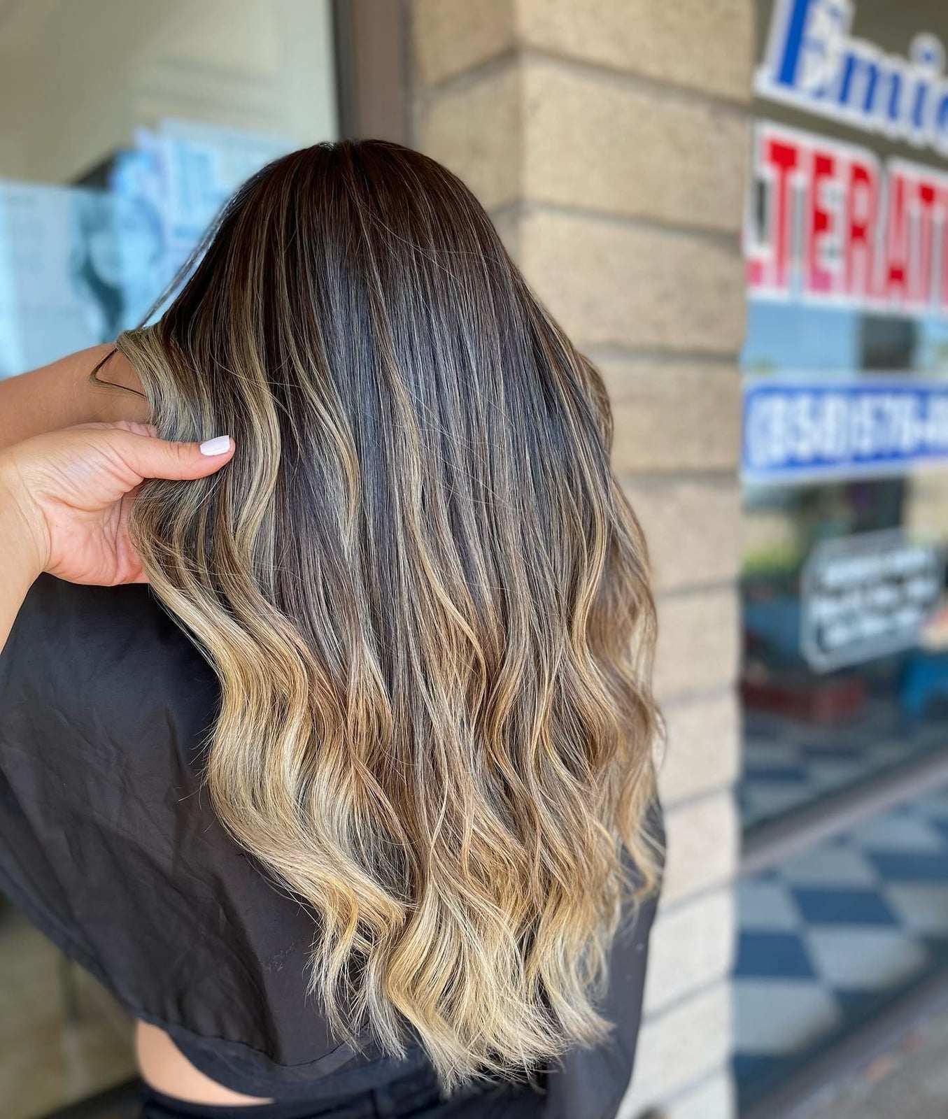 Mid-Back Dark Blonde Balayage — Balayage Hair Blonde