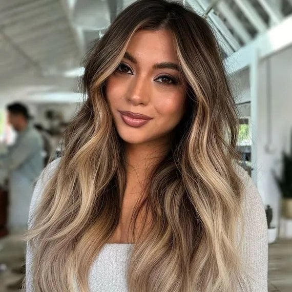 Mid-Back Golden Blonde Balayage — Balayage Hair Blonde