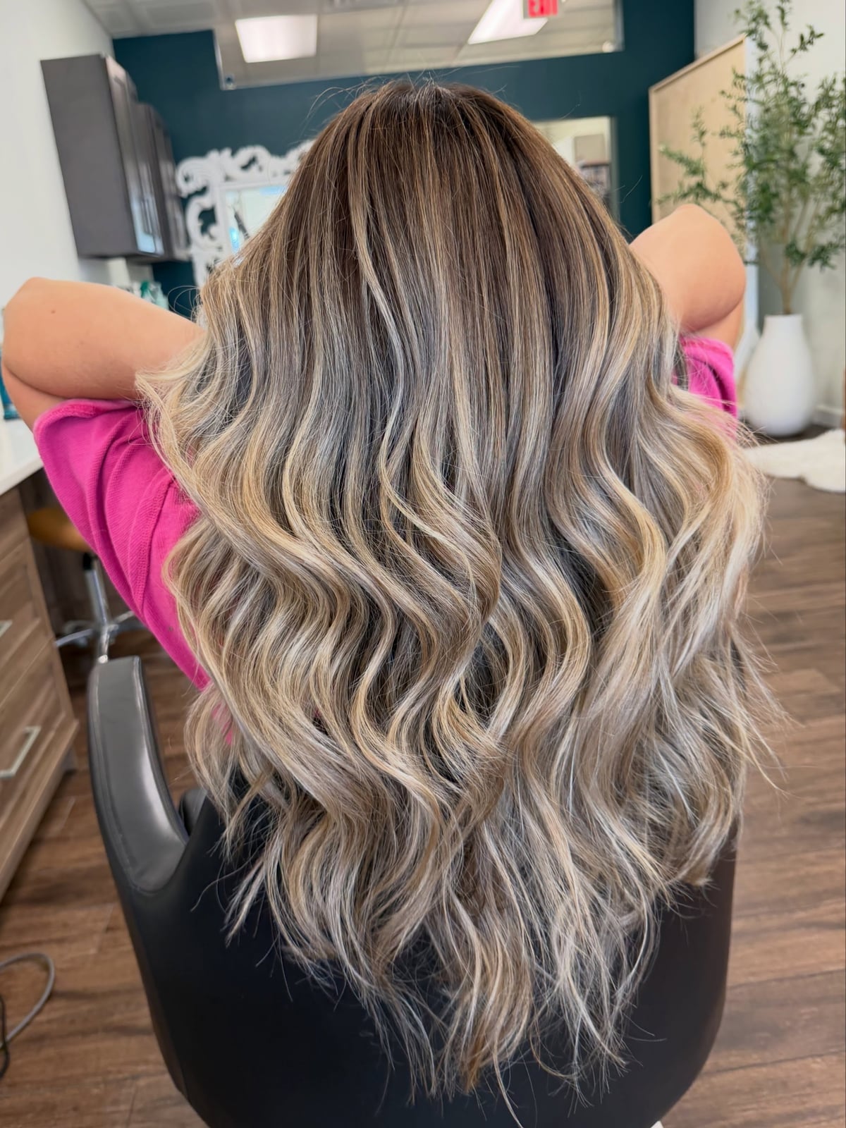Mid-Back Brown Base With Blonde Balayage — Balayage Hair Blonde