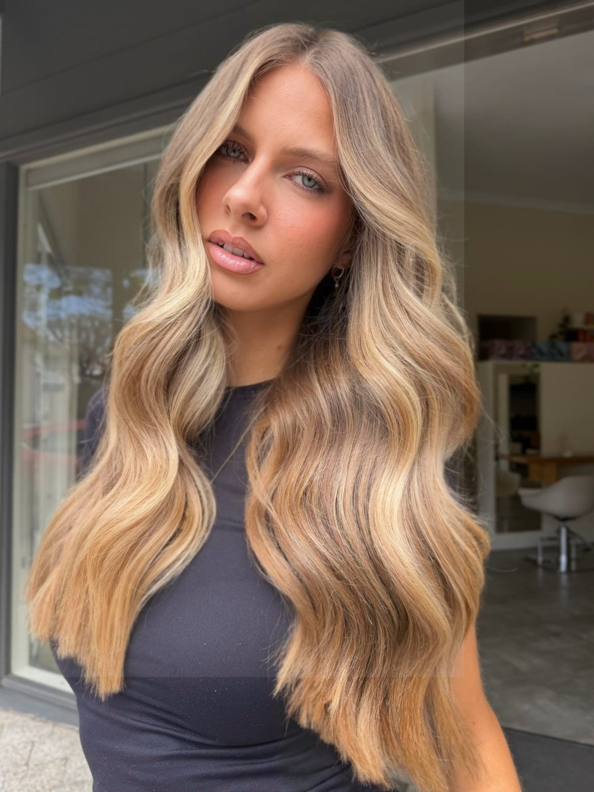 Mid-Back Ash Blonde With Sun-Kissed Balayage — Balayage Highlights