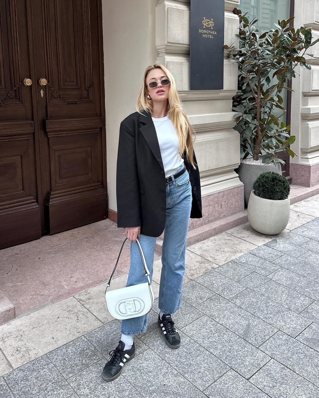 Casual Chic Black Blazer with Sneakers Casual Chic Black Blazer with Sneakers — Black Blazer Outfit