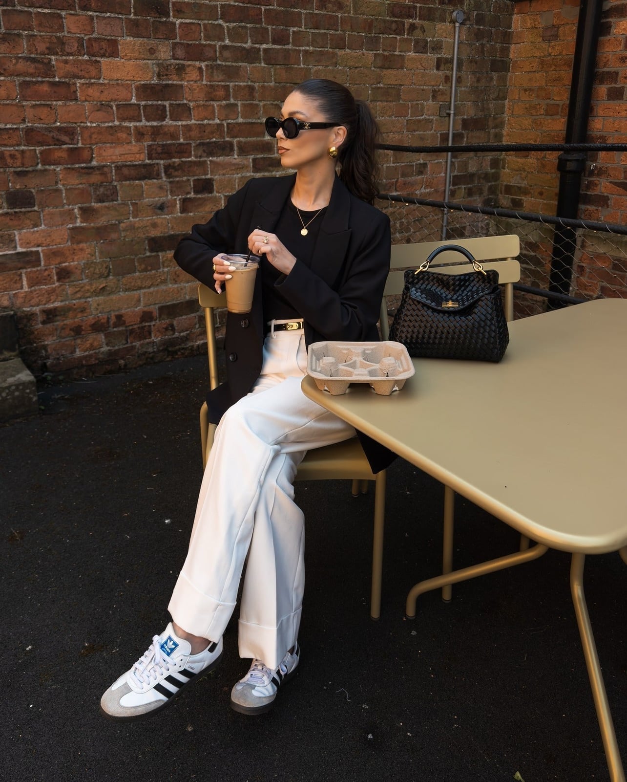 Black Blazer with White Trousers Black Blazer with White Trousers — Black Blazer Outfit