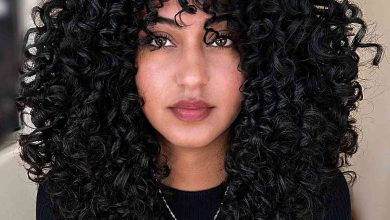 92 Best Ways to Pair Curly Hair with Bangs