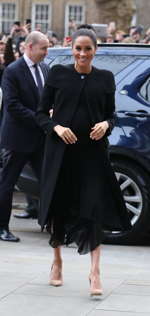 Black Pleated Dress with Long Coat Black Pleated Dress with Long Coat — Black Dress Outfits