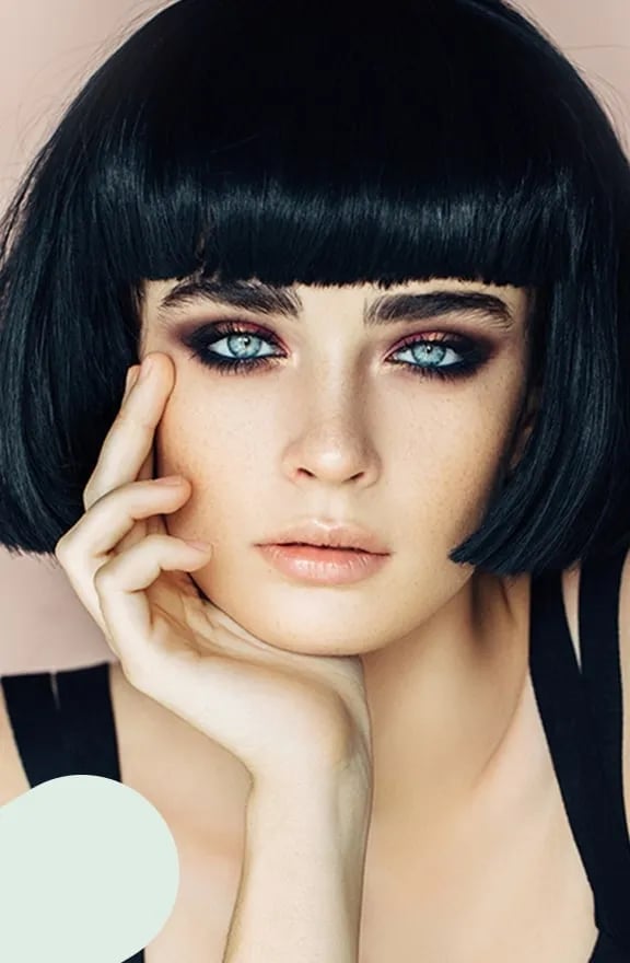 Jet Black Hair High Shine Blowout