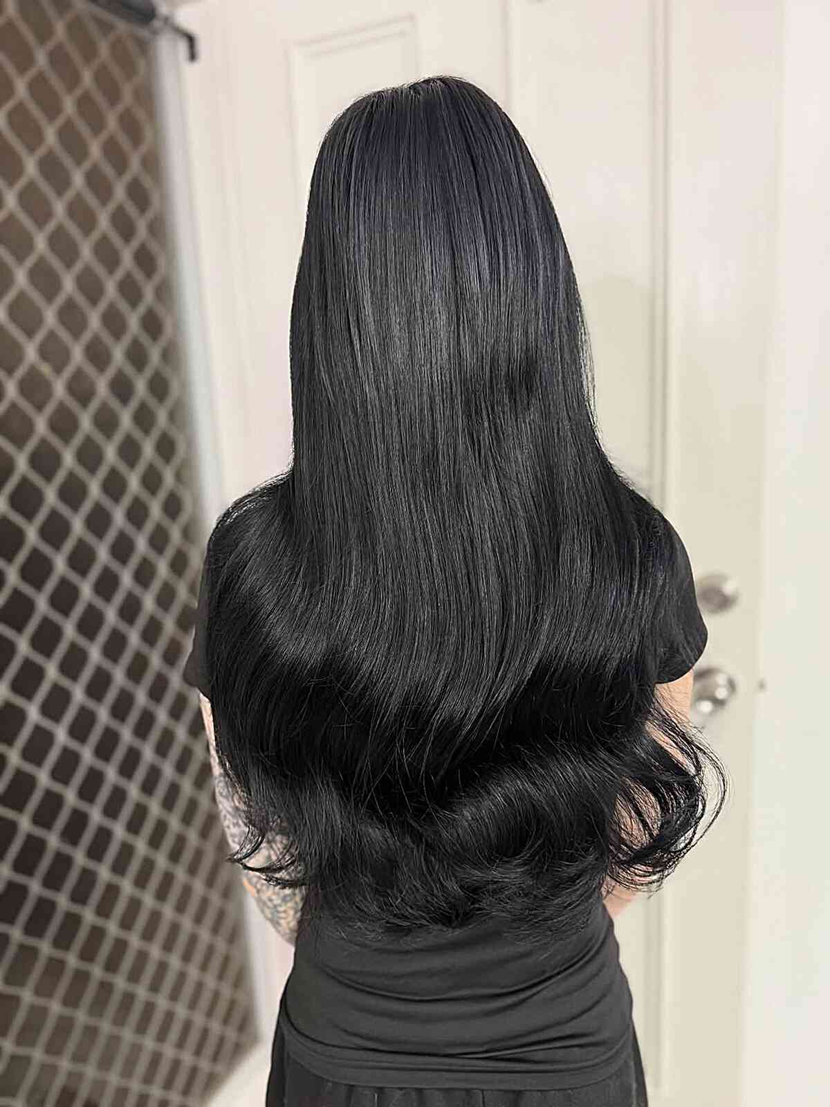 Long Straight Black Hair With Layers