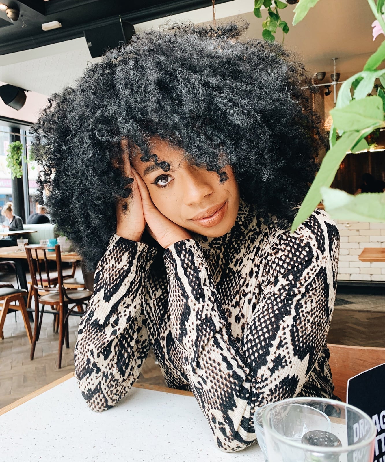 Very Large Black Afro — Black Hair