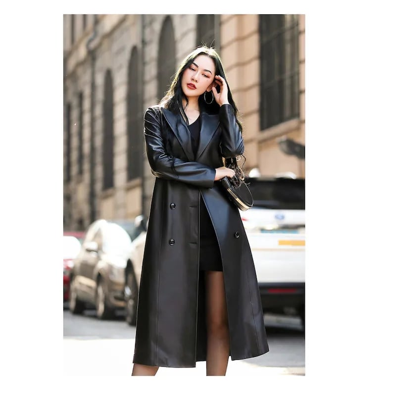 Black Trench Coat Outfit