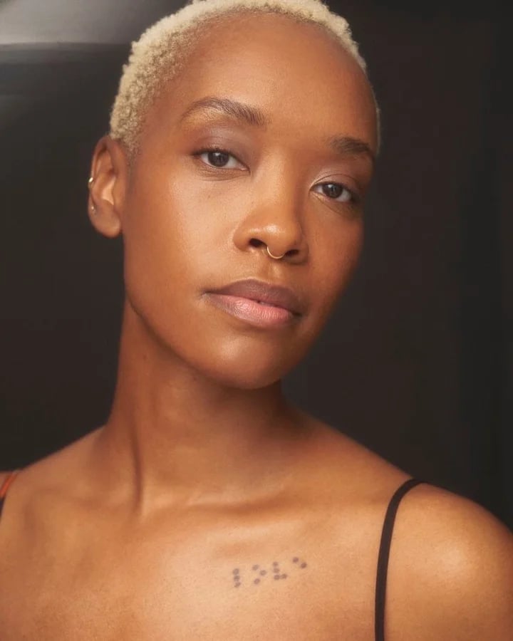Textured Platinum Pixie Crop Slicked Back — Blonde Short Hair
