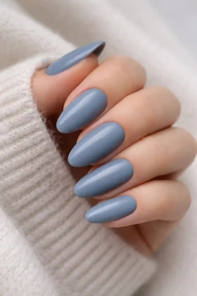 Dark Blue French Tip Bow Motif Medium Almond Nails Dark Blue French Tip Bow Motif Medium Almond Nails — Blue Almond Nails