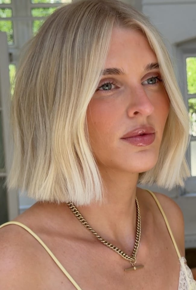 Collarbone Bob With Face-Framing Layers and Loose Waves — Bob for Fine Hair