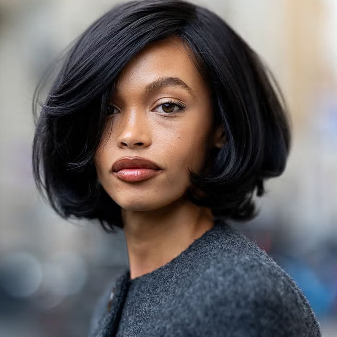 Collarbone Layered Bob With Voluminous Blowout — Bob Haircuts