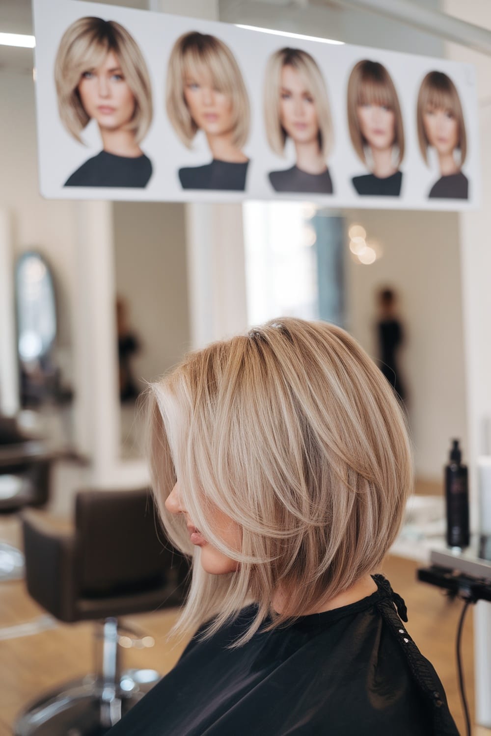 Blonde Layered Bob With Side Part — Bob Haircuts