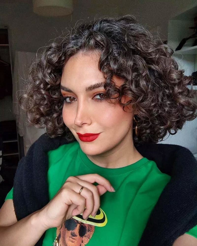 Chin Bob With Defined Curls — Bob with Curls