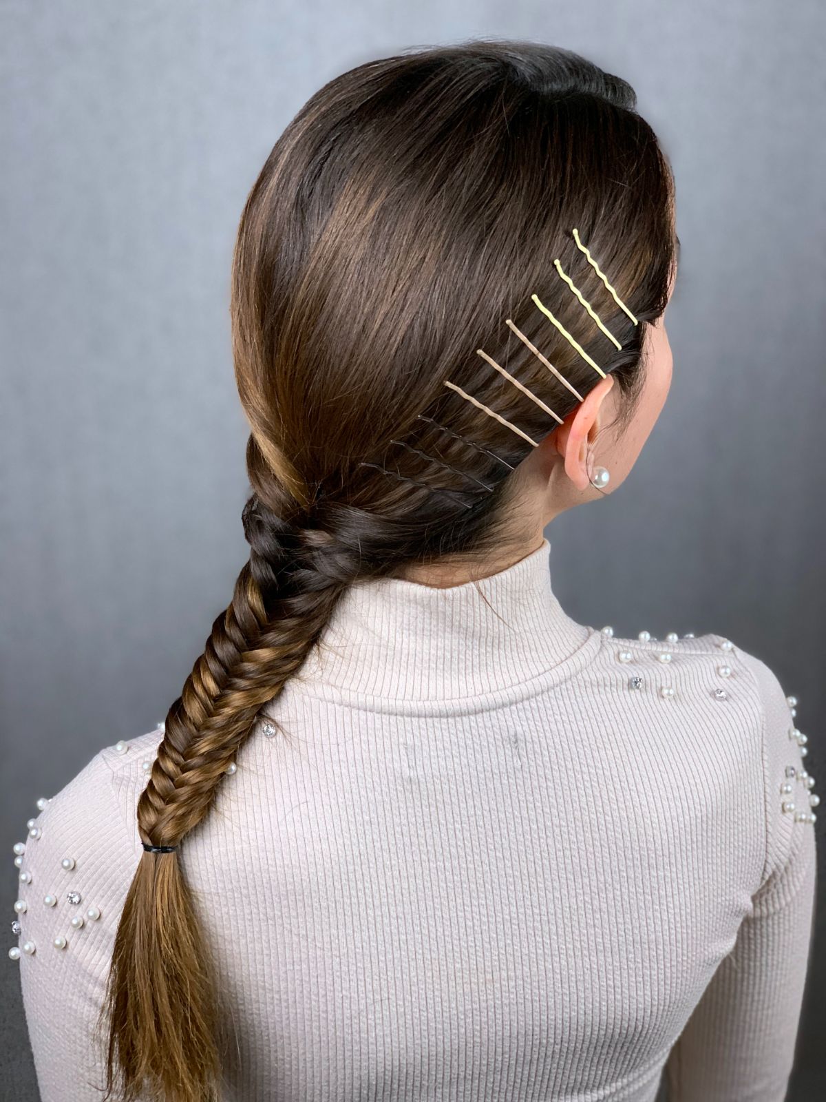 Fishtail Braid With Side Bobby Pins Fishtail Braid With Side Bobby Pins — Bobby Pins Hairstyles