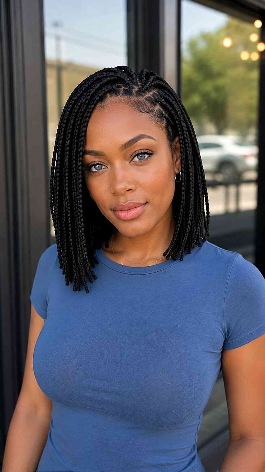Fine Box Braids Chin Length Bob Fine Box Braids Chin Length Bob — Box Braids Hairstyles