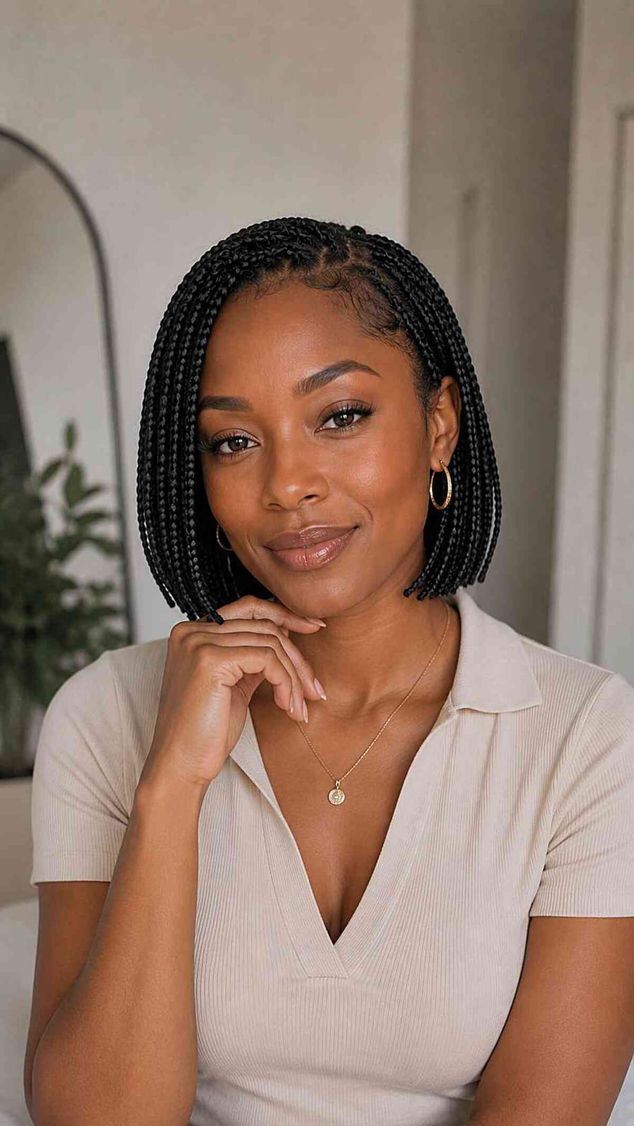 Short Black Box Braids Bob Cut Short Black Box Braids Bob Cut — Box Braids Hairstyles