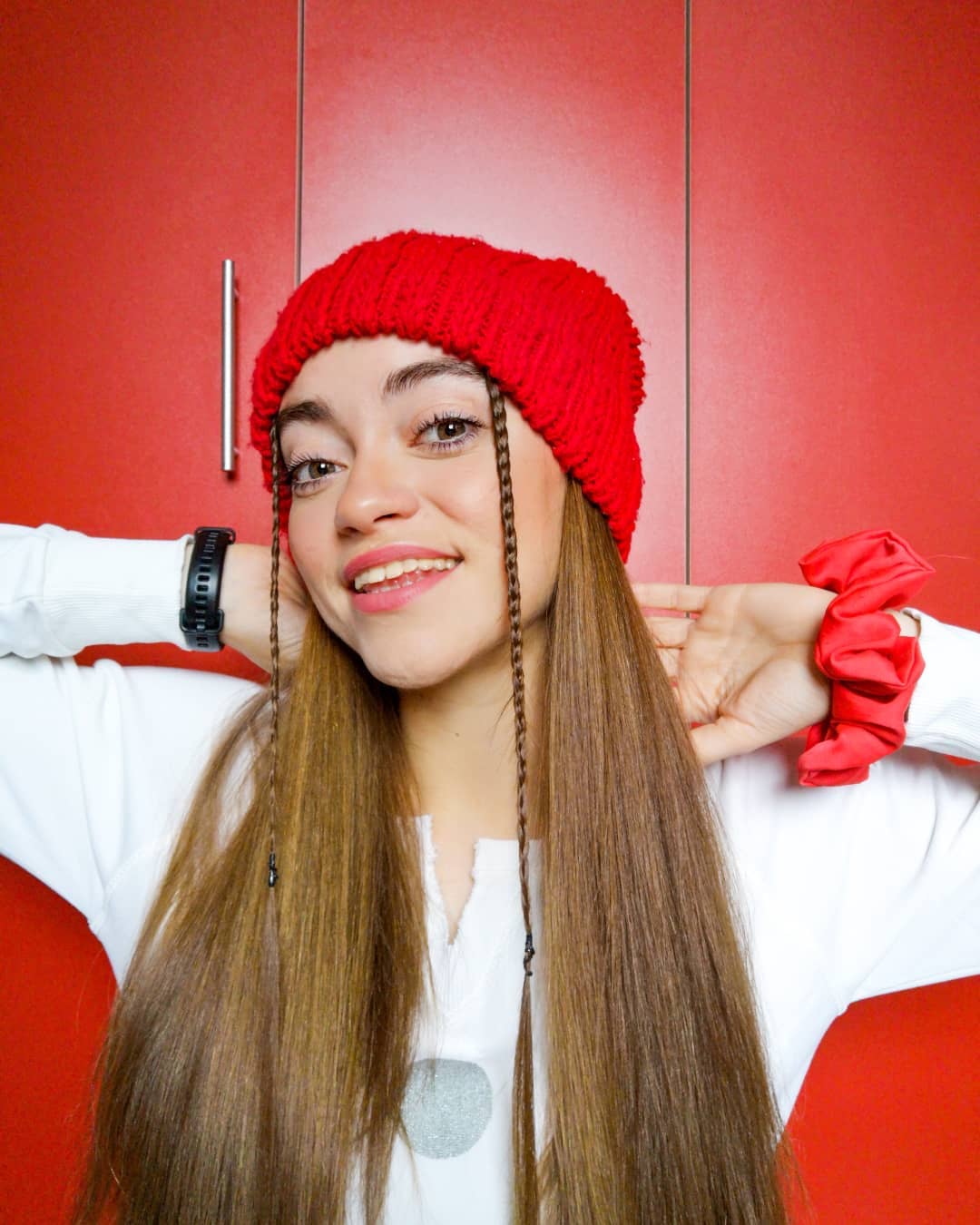 Braided Front Pieces With Long Straight Hair