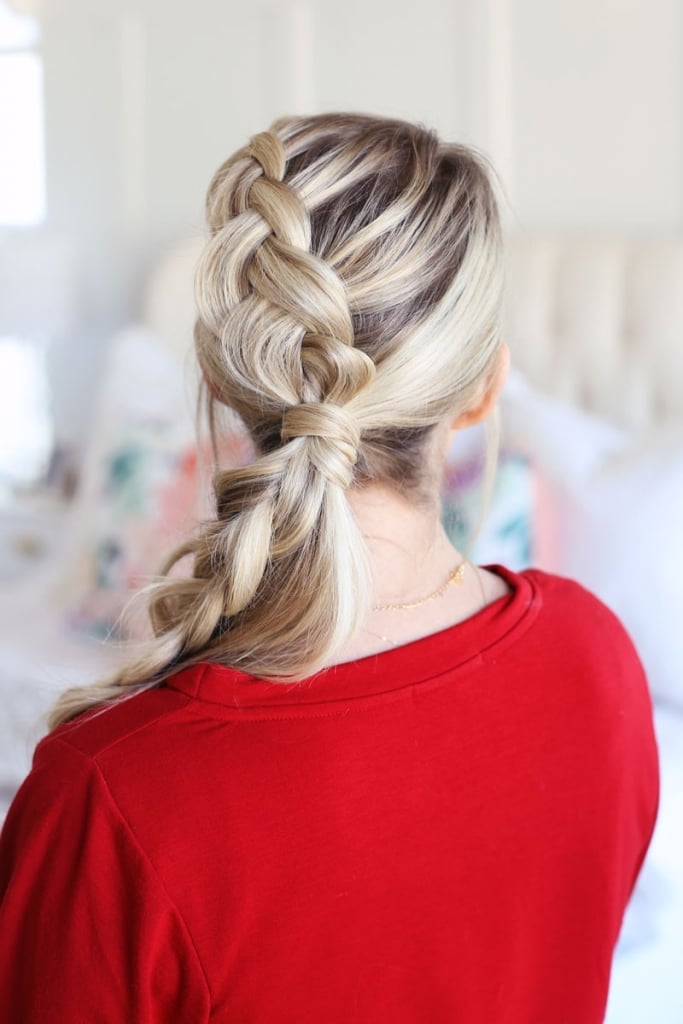 Collarbone Ponytail With Fishtail Braid — Braided Ponytail