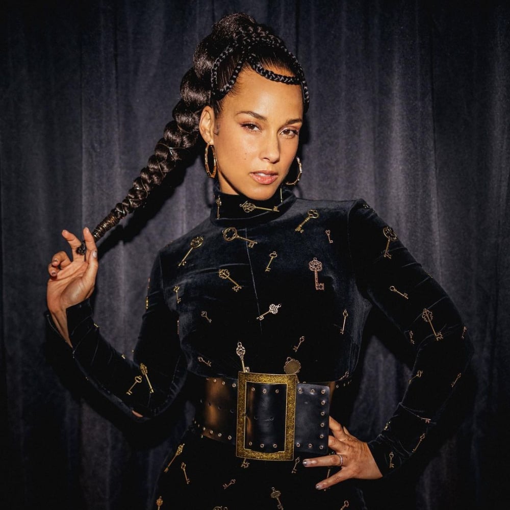 Braided Ponytail With Intricate Scalp Patterns — Braided Ponytail Hairstyles Black