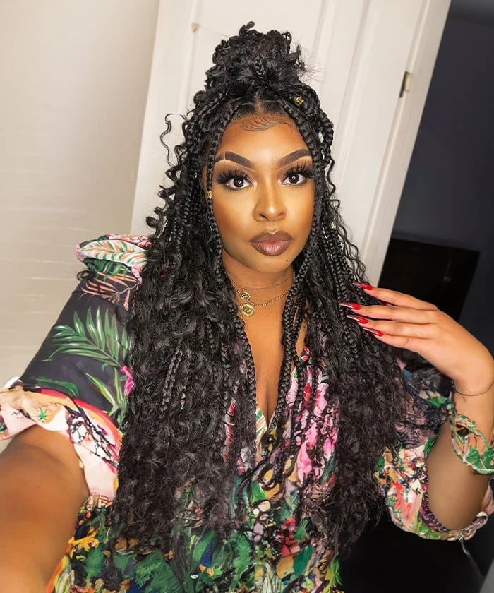 Loose Voluminous Box Braids Loose Voluminous Box Braids — Braiding Hair