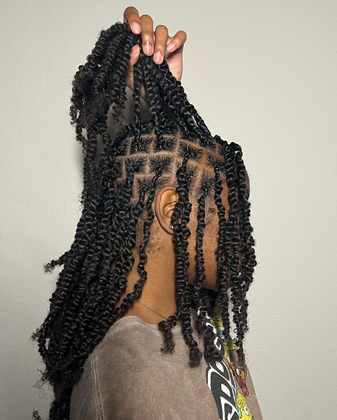 Box Braids With Black and Blonde Highlights, Wavy Box Braids With Black and Blonde Highlights, Wavy — Braiding Hair
