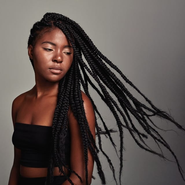 Very Long Flowing Black Box Braids Very Long Flowing Black Box Braids — Braiding Hair