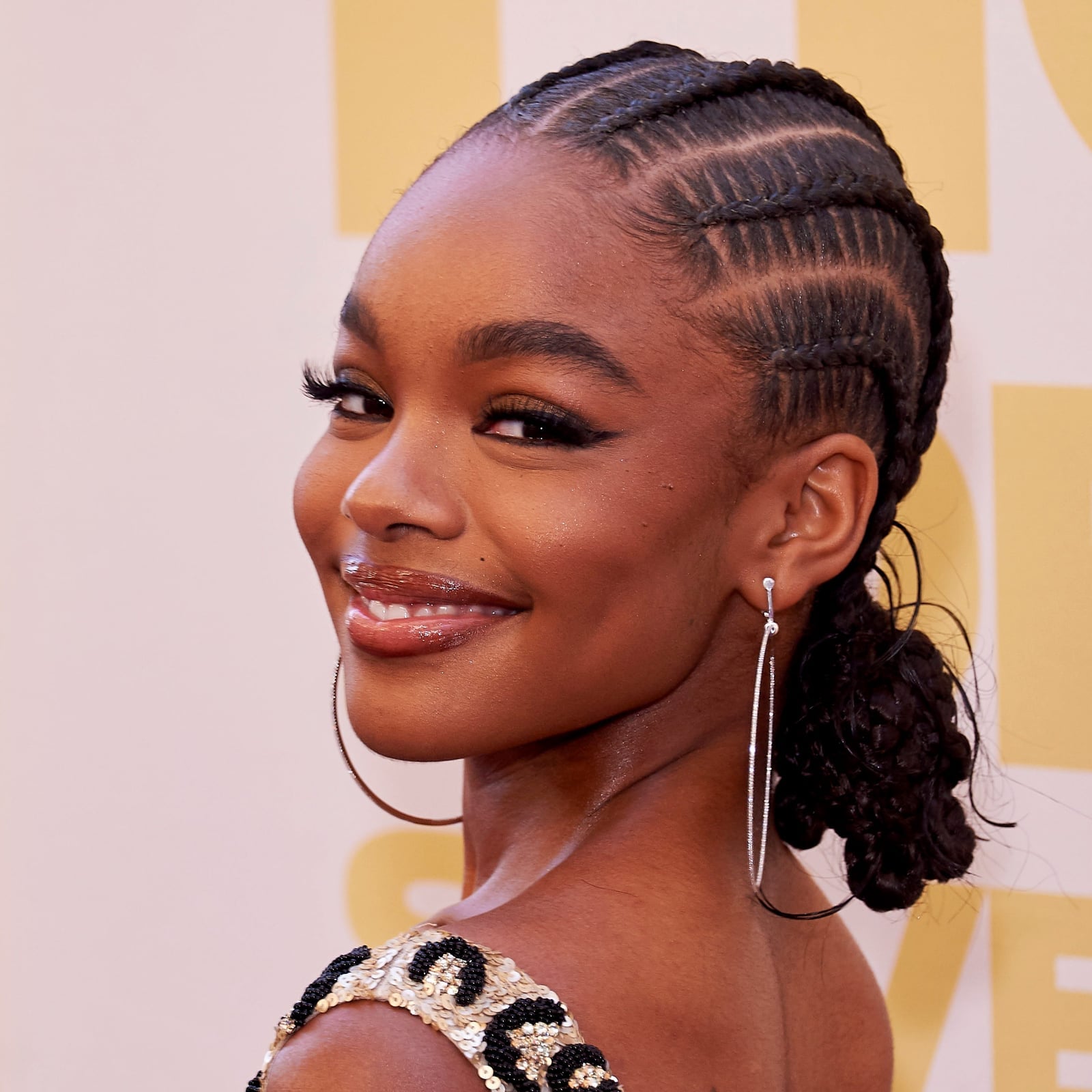 Cornrows Gathered Into A Low Bun Cornrows Gathered Into A Low Bun — Braiding Hair