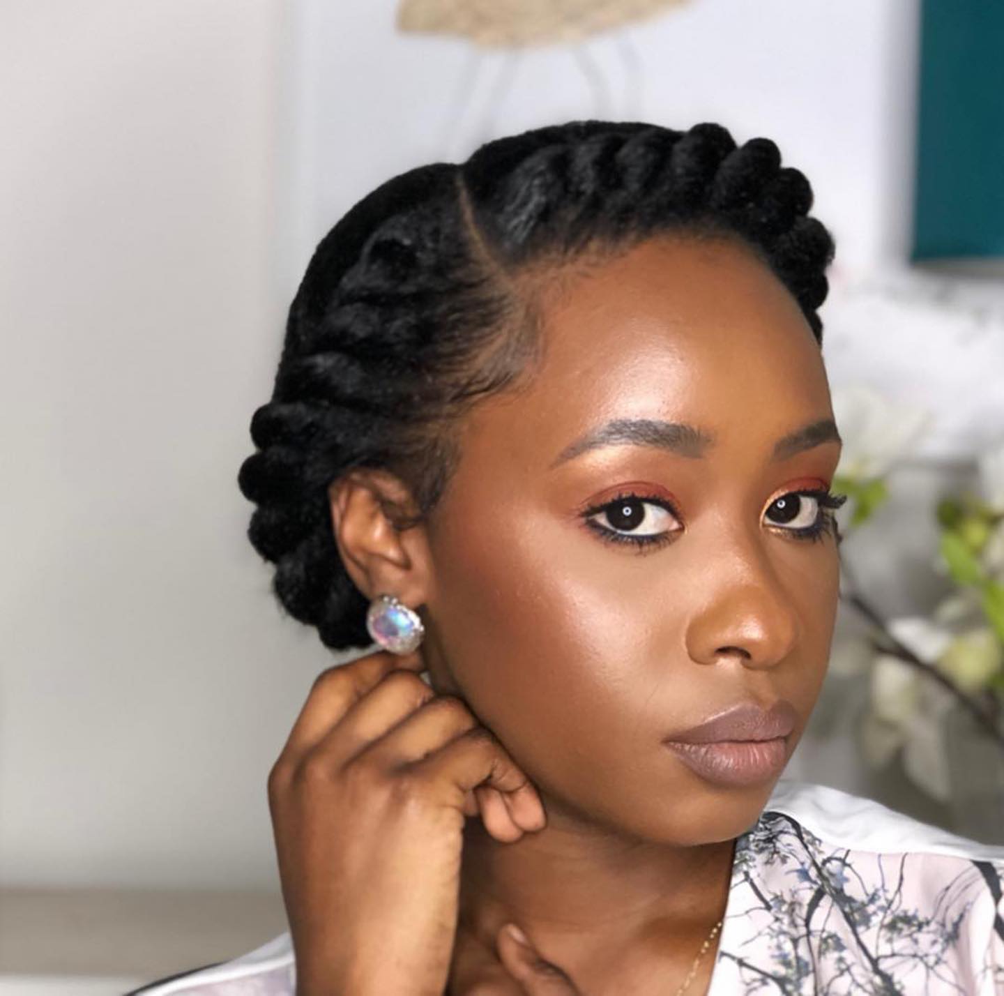 Circular Flat Twists Updo Circular Flat Twists Updo — Braiding Hair
