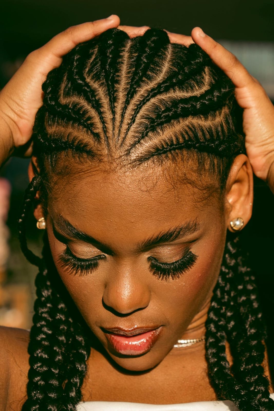 Intricate Cornrows With Radiating Pattern — Braids for Black Women