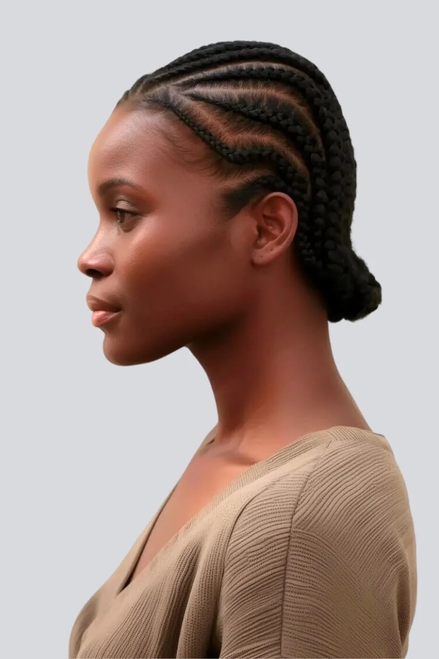 Shoulder Length Precise Cornrows — Braids on Natural Hair
