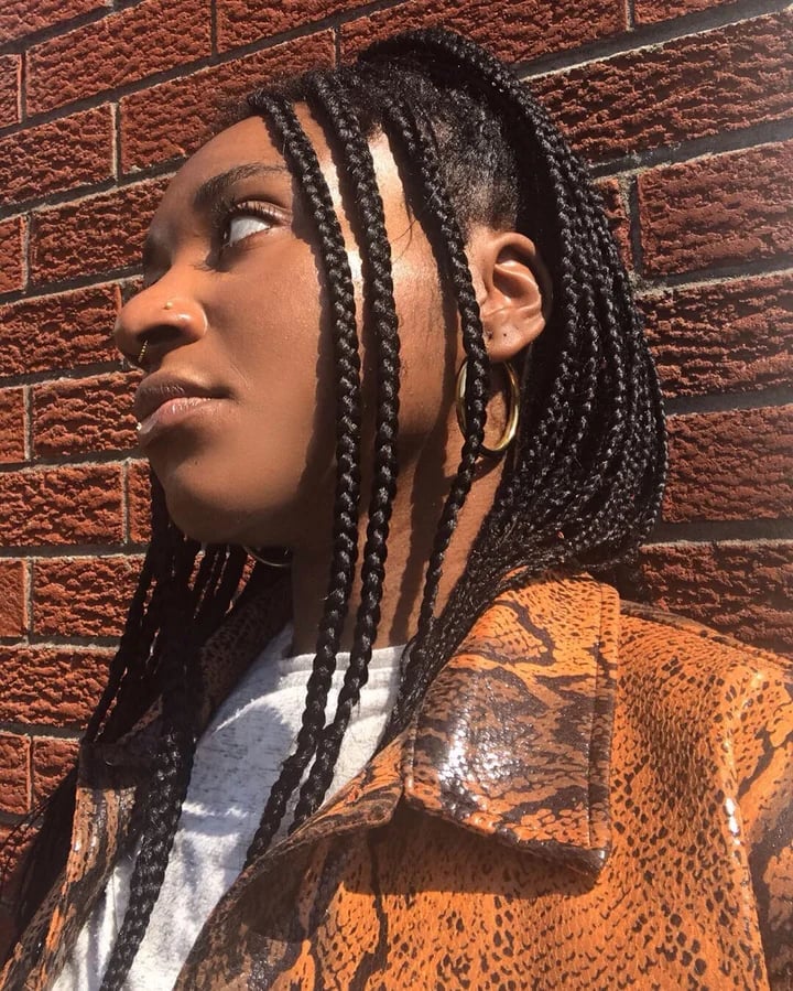 Individual Braids with Natural Texture — Braids on Natural Hair
