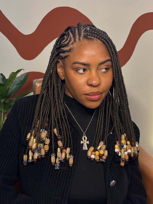 Fulani Braids With Beaded Ends — Braids to the Back
