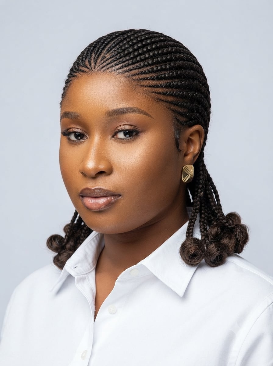 Dark Brown To Light Brown Boho Braids With Curls — Braids Wig