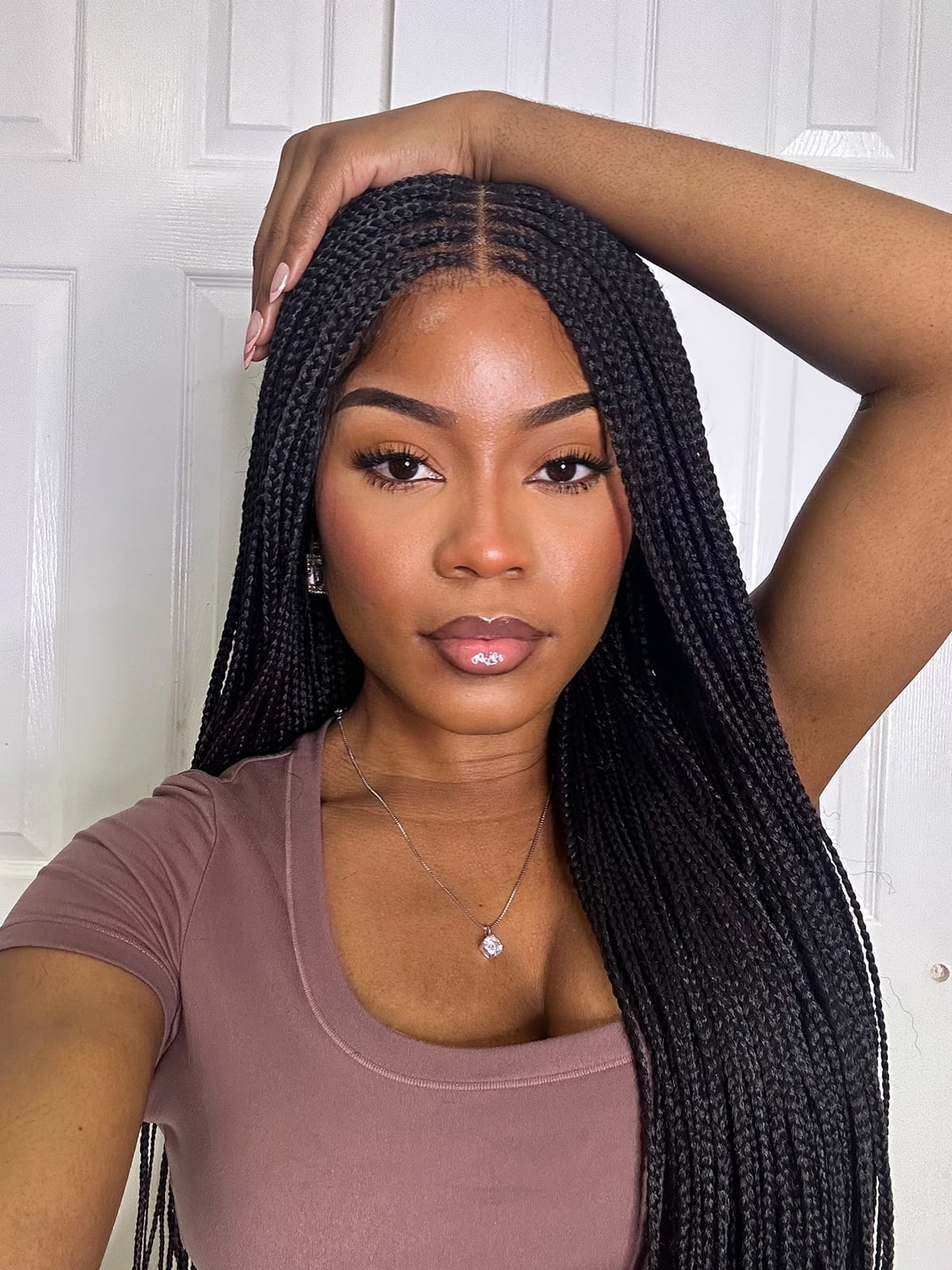 Neat Dense Black Box Braids — Braids Wig