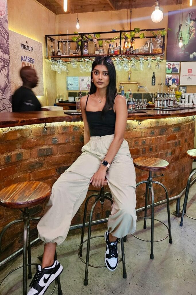 Baggy Cargo Pants with a Black Tank Top — Brewery Outfits