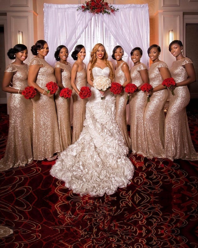 Gold Sequin Mermaid Bridesmaid Dresses Gold Sequin Mermaid Bridesmaid Dresses