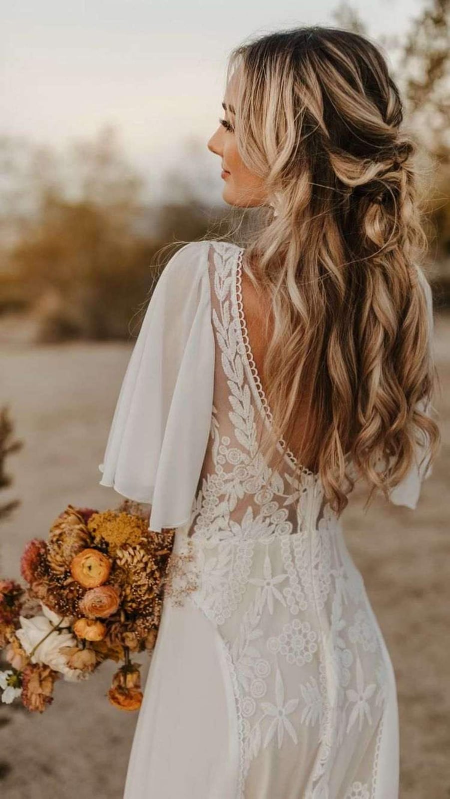Ash Blonde Half-Up With Balayage and Braids and Face-Framing Pieces Ash Blonde Half-Up With Balayage and Braids and Face-Framing Pieces — Bridesmaid Hair