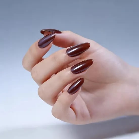 Rich Brown Glossy Almond Nails Rich Brown Glossy Almond Nails — Brown Almond Nails