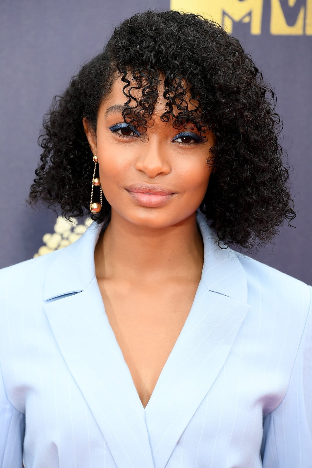 Chin Length Dark Brown Bob With Waves — Brown Curly Hair