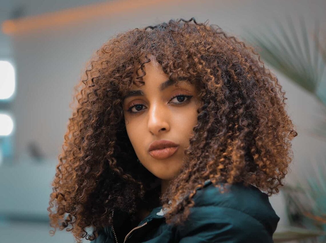 Mid-Back Dark Brown Coily Afro — Brown Curly Hair