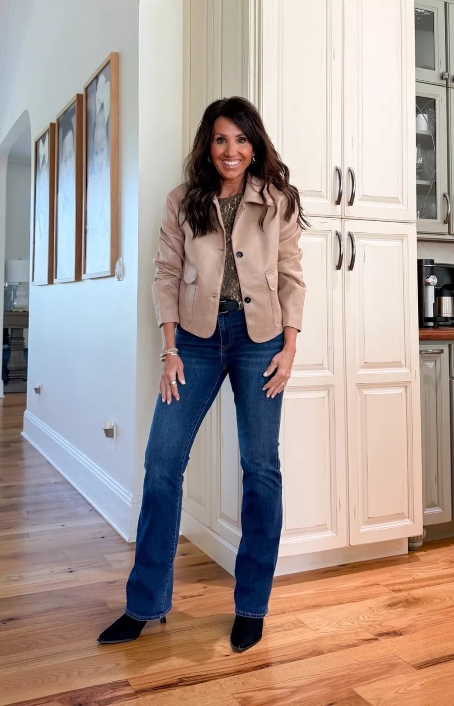 Brown Suede Tie-Waist Jacket with Maxi Skirt Brown Suede Tie-Waist Jacket with Maxi Skirt — Brown Jacket Outfit