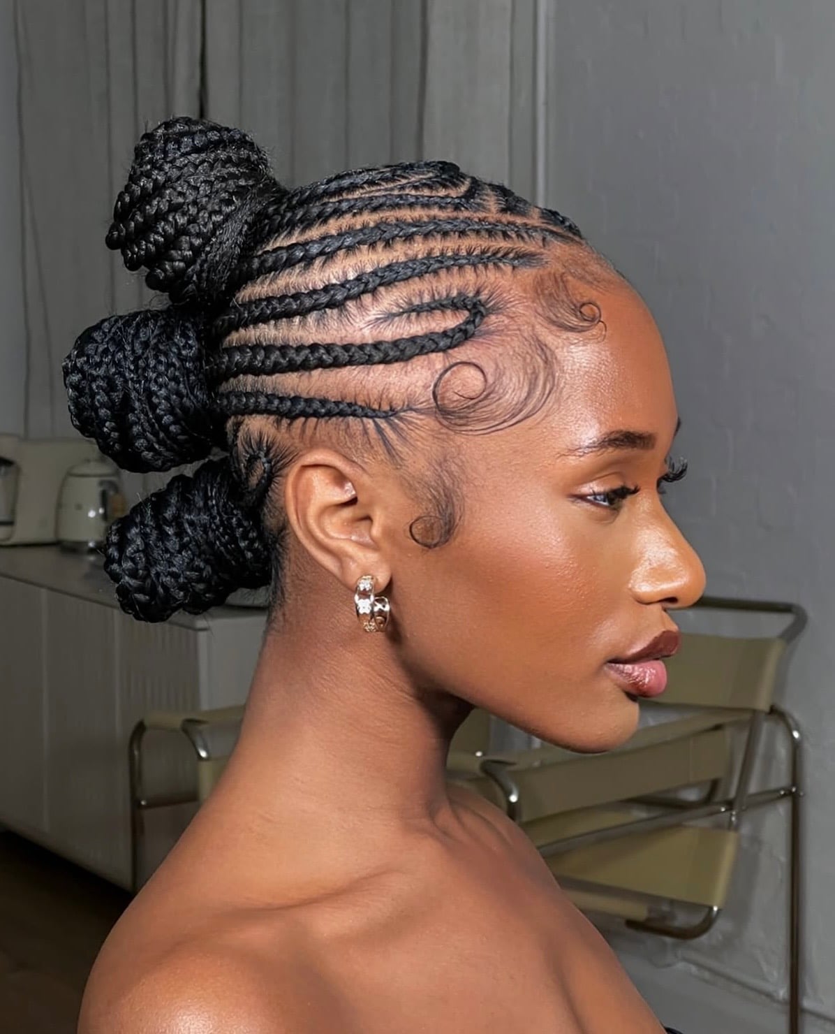 Vertical Stacked Braided Buns Vertical Stacked Braided Buns — Bun Braids
