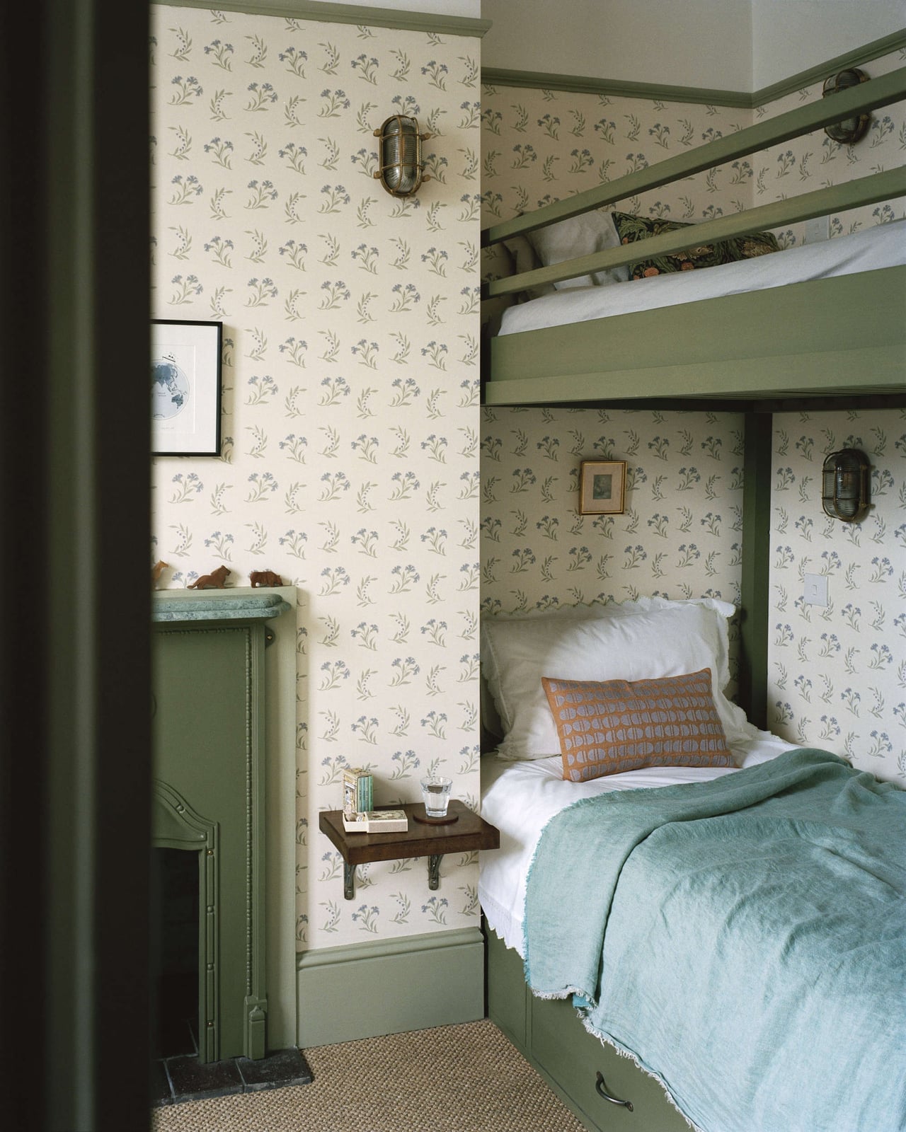 Whimsical Dollhouse-Shaped Bunk Bed with Floral Window Boxes Whimsical Dollhouse-Shaped Bunk Bed with Floral Window Boxes — Bunk Bed Ideas