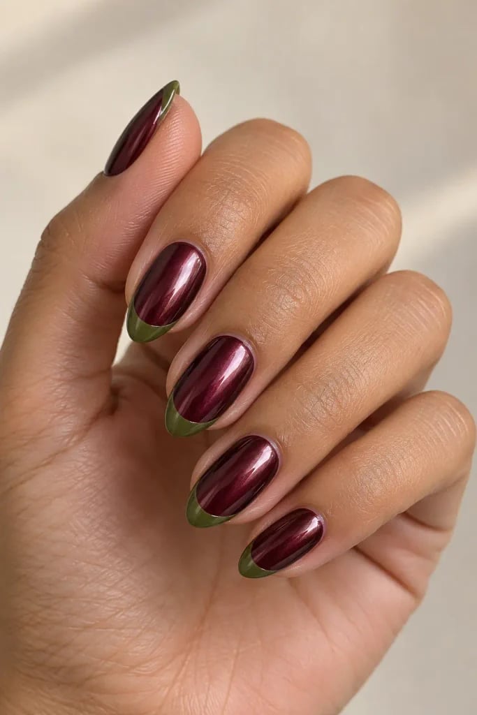 Trending Burgundy Nail Ideas Trending Burgundy Nail Ideas — Burgundy Chrome Nails